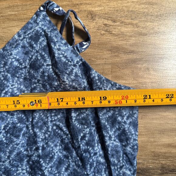 Ralph Lauren Women’s Blue Linen Patchwork Sleeveless Midi Dress Size 18 NWT $265 - Picture 6 of 7